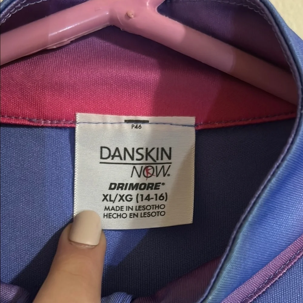 Danskin Now Blue Long Sleeve Athletic Tee